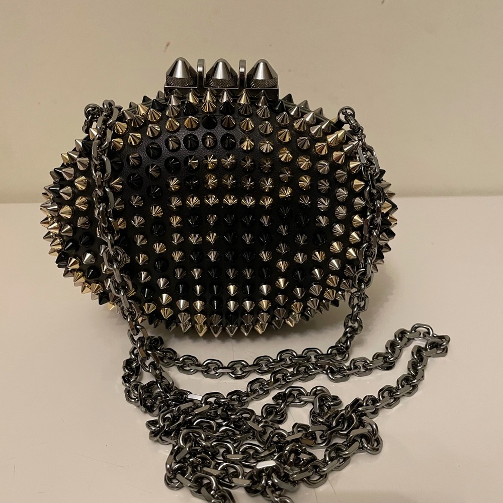 Christian Louboutin Mina Spiked clutch